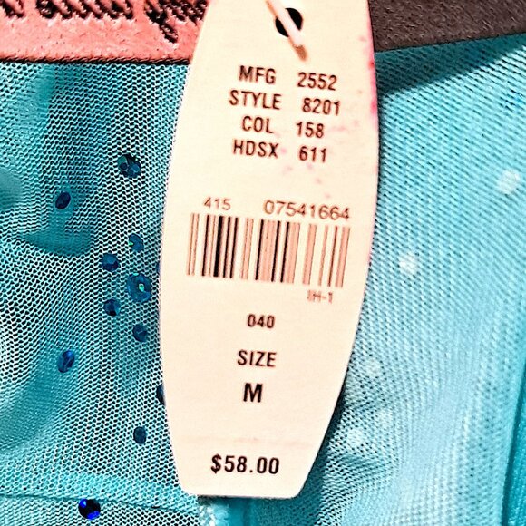 NWT Victoria Secret sexy little things Blue Sequin glitter Top Med Ruffle bottom - Picture 4 of 12